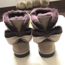 Зимние женские сапоги наивысшего качества из натуральной овечьей кожи на натуральном меху; зимняя обувь; теплые шерстяные высокие зимние сапоги