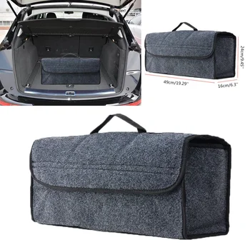 

Car Soft Felt Storage Box Trunk Bag Vehicle Tool Box Multi-use Tools Organizer Bag Carpet Folding for emergency Box