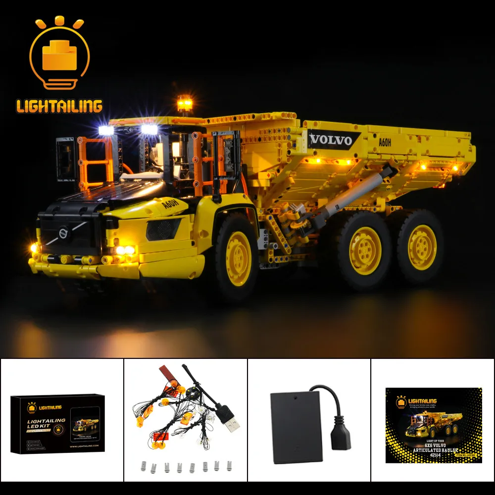 

LIGHTAILING LED Light Kit For 42114 Technic 6x6 Articulated Hauler Toys Building Blocks Lighting Set