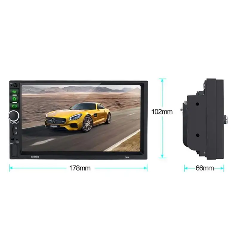 Android 8.1 Quad Core Car Stereo GPS Navigation Bluetooth WiFi USB Radio Receiver Support Back-View Camera Input Reversing Image