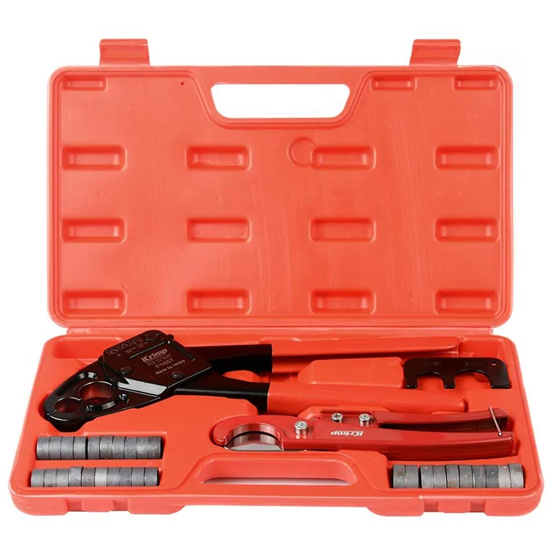 

IWS-1234W Pipe Fitting Tool Pex Fitting Tool Pex crimping tool sets Hand Pex Crimper with crimping range 1/2" and 3/4"