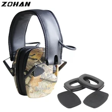 ZOHAN электронный наушник NRR22DB один микрофон охотничьи теплые наушники тактическая стрельба Защита слуха и замена ушной чашки