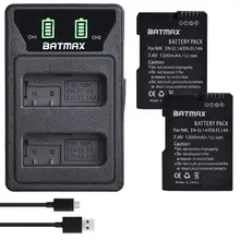 2 batteries EN-EL14 EN EL14 EN EL14a + chargeur USB intégré LED, pour Nikon D3500, D5600, D3300, D5100, D5500, P7100,P7700 P7800