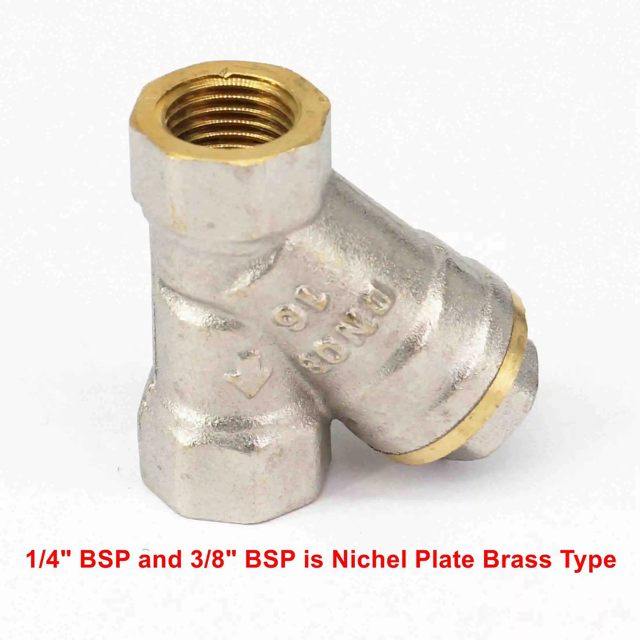 1/4 "3/8" 1/2 "3/4" 1 "2" BSPP Weibliche Messing Y Sieb Filter Ventil Druck washer Jet Klimaanlage 40 Mesh – Detail 1