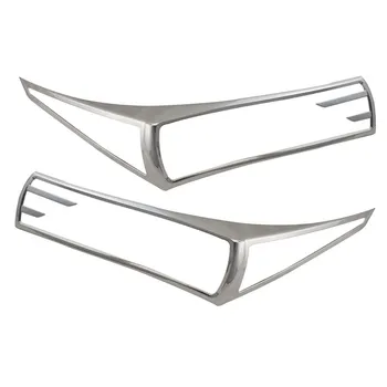 

2pcs High quality ABS Chrome Car Head lamp cover For Toyota E170 Corolla (Australia) 2014-2017 Headlight cover