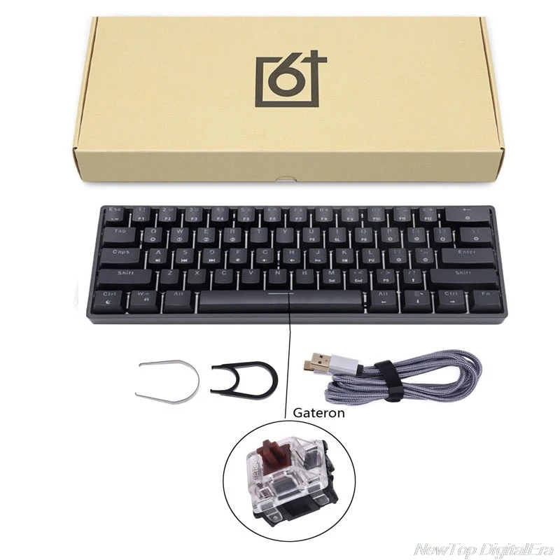 GK61 SK61 61 Key Mechanical Keyboard USB Wired LED Backlit Axis Gaming Mechanical Keyboard Gateron Optical Switches Jy17 19 korean computer keyboard Keyboards