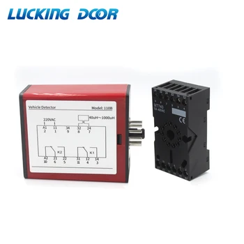 220V Single Channel Traffic Control Vehicle Safety Loop Detector for barrier swing Sliding Gate Opener Car Parking 1