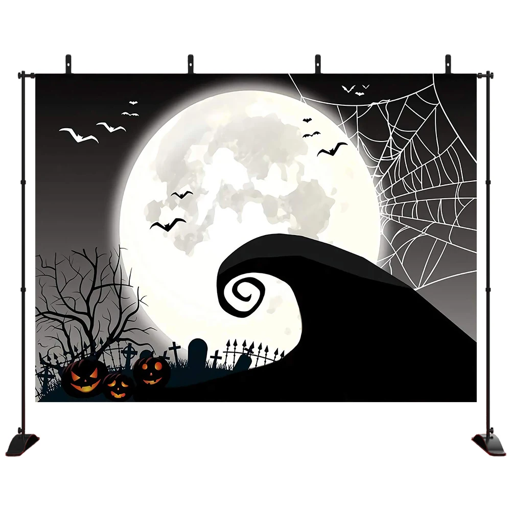 

Halloween Decoration Backdrop Halloween Pumpkin Jack Theme Birthday Baby Shower Photography Background Home Decor Photo Studio