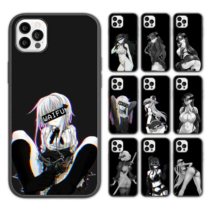 Хит продаж чехол для телефона Hentai в стиле харадзюку с аниме девушкой iPhone 13 12 11 pro max