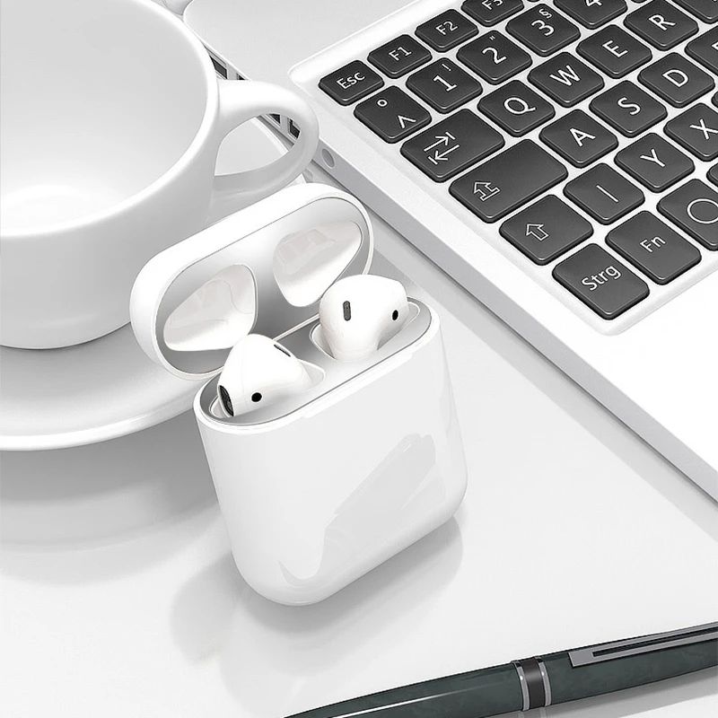 Новинка для Airpods 2 Box пылезащитная наклейка из фольги металлический смешанный