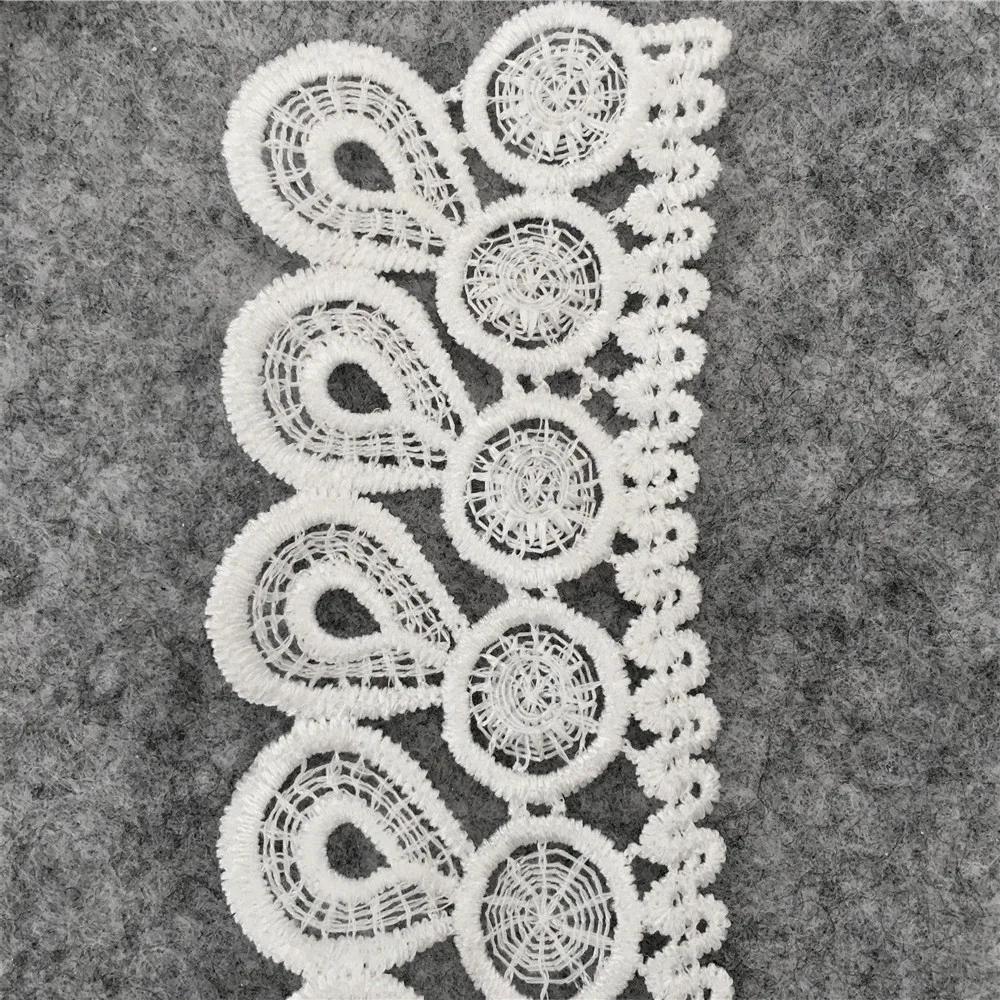Lace Fabric Lace Sewing Accessories Lace Sewing Supplies Lace Accessories Lace Garment Accessories Clothing Craft Accessories Sewing Patches high quality white Embroidered Lace Collar Neckline Venise Applique Embroidery Sewing on Patches Sewing Fabric Accessories YL79
