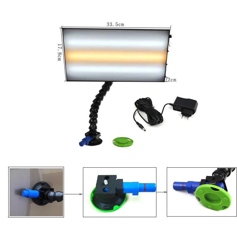  110v/220v pump suction cups with high quality light stand with adjustable lock line pipe car dent r