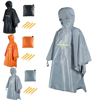 

Multifunction Backpack Cover One-piece Raincoat Poncho Rain Cape For Outdoor Hiking Fishing Mountaineering