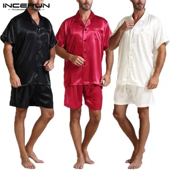 

Fashion Men Pajamas Sets Sleepwear Suit Soft Short Sleeve Homewear Tops Shorts Two Piece Men Loungewear Pajama Plus Size S-5XL