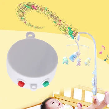 

12 Songs Rotary Baby Mobile Crib Bed Toy Music Box Movement Bell Nursery QX2D