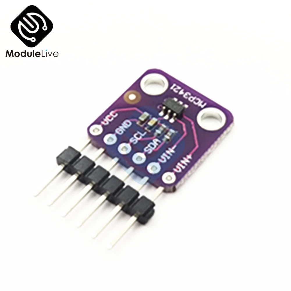 MCP3421 I2C IIC SOT23-6 delta-sigma ADC оценочная плата для PICkit серийный анализатор модуль
