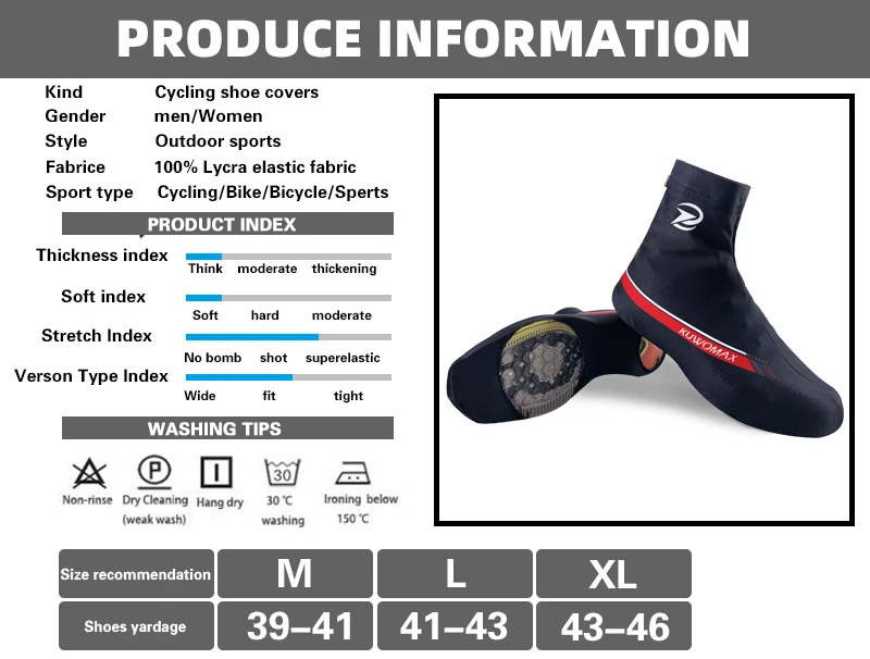 2020 KUWOMAX Professional MTB Cycling Shoe Cover Reflective Cycling Shoe Cover Quick Dry 100% Lycra Men Sports Sneaker Covers.