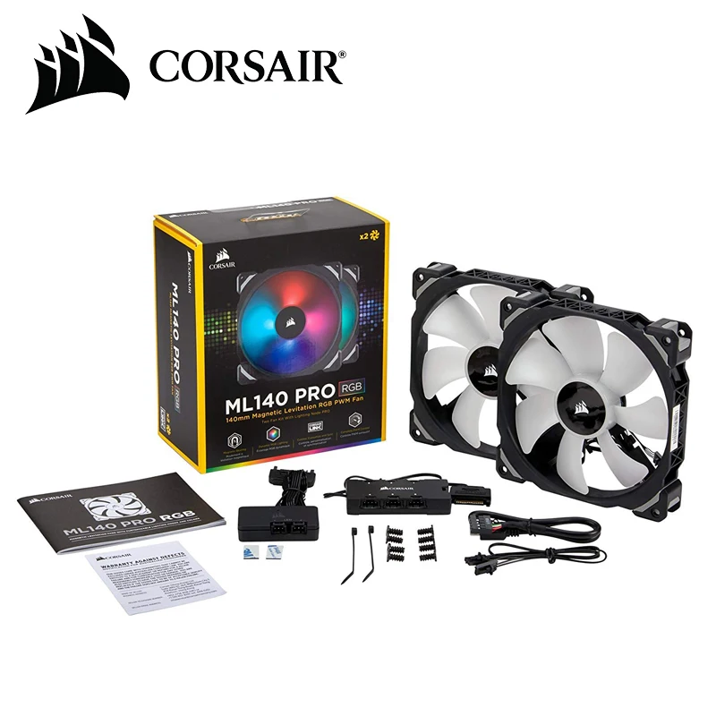 

Corsair ML120/ML140 PRO 120mm 140mm Premium Magnetic Levitation RGB LED PWM Fan