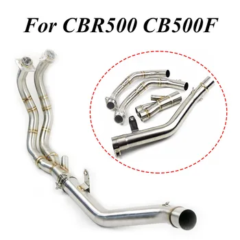 

For HONDA CB500X CBR500 CB500F CBR500R CBR 500 Motorcycle Exhaust Link Tube Connect Mid Pipe Full Systems 2013 -2019 Escape Moto