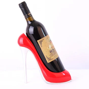 

Creative High Heel Sculpture Wine Rack Wine Holded Shelf Home Decoration Ornament Resin Figurines Miniature Model Fashion Crafts
