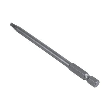 

1/4 inch Hex Shank 6mm Dia Shaft 100mm Long Square Screwdriver Bit Gray
