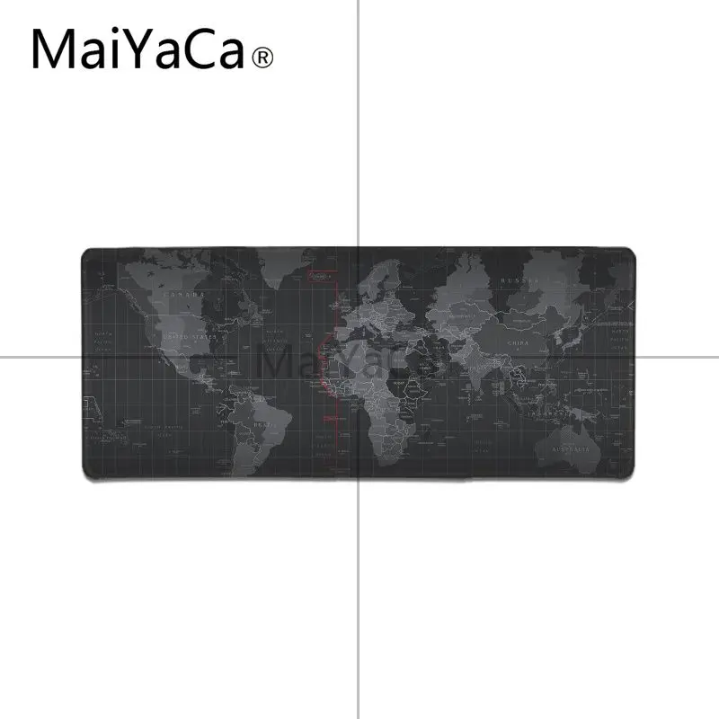 MaiYaCa мальчик подарок крутой персонализированный модный старый мир Карта Коврик для мыши геймерская игра коврики большой игровой коврик для мыши геймер - Цвет: Lock Edge 30X90cm