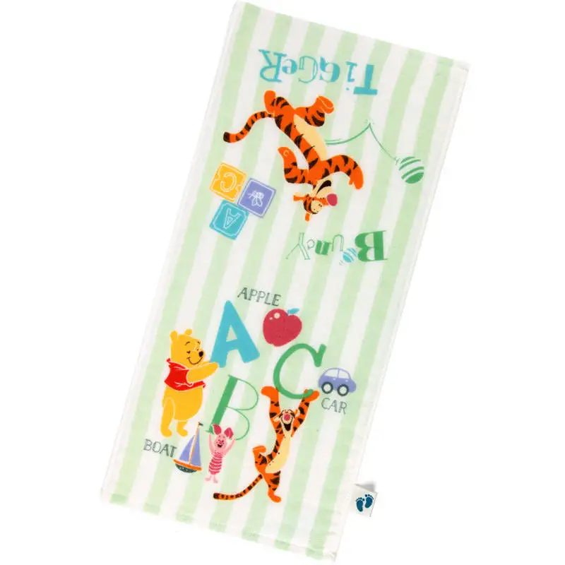 Дисней мультфильм Микки Маус Холодное сердце принцесса Эльза полотенце для лица Хлопок Марлевое детское полотенце для новорожденных дети мальчик нагрудники для девочек платок подарок - Цвет: Pooh 02