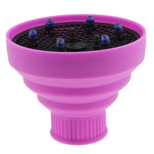 Universal Collapsible Nano silica gel Hair Dryer Blower Diffuser Hairdressing Styling Tool- Purple
