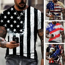 Casual Streetwear 3D Pattern Printing T-shirt Oversize tshirt Round Neck Summer Men's Short Sleeves Trend Retro tshirts Male Tee