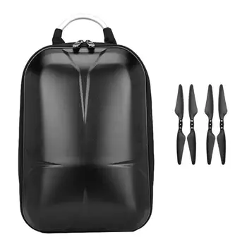 

Portable Hard Shell PC Waterproof Shockproof Backpack Box Storage Case Carrying Bag+2 Pairs Propellers for Hubsan Zino H117S New