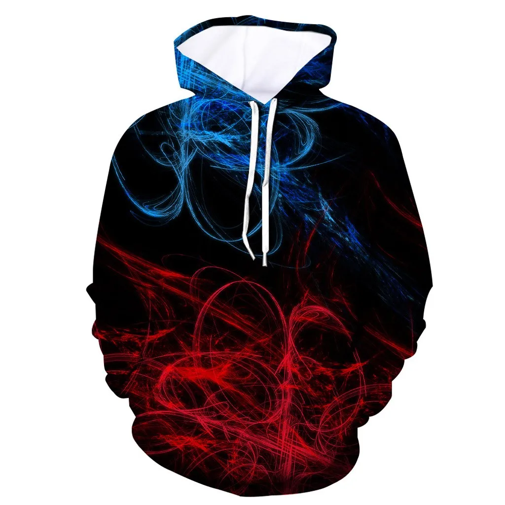 

Men's Sweatershirt Hoodies Tops Autumn 3D Printed Long Sleeve Streetwear Pullover Hoodie Mens Sweatshirt Polerones Hombre 2019