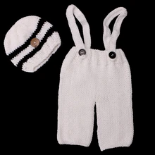 Вязаная Мягкая шапка ручной работы; комплект со штанами; аксессуары для детской одежды; реквизит для фотосессии; D08C