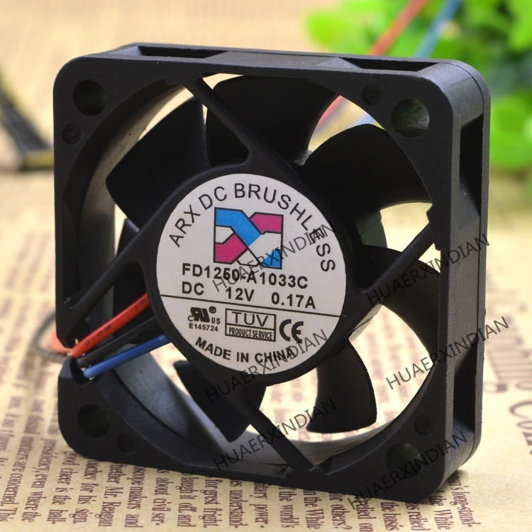 

Original NEW 5015 FD1250-A1033C 5CM DC12V 0.12A 3 wires Motor protection cooling Fan