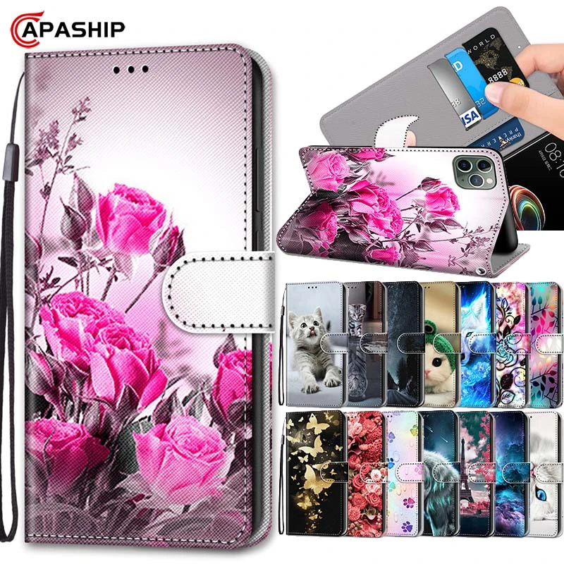 Роскошный кожаный флип-чехол для Huawei P8 lite 2017 P9lite P10lite P20lite 2019 P20Pro чехлы-бумажники P