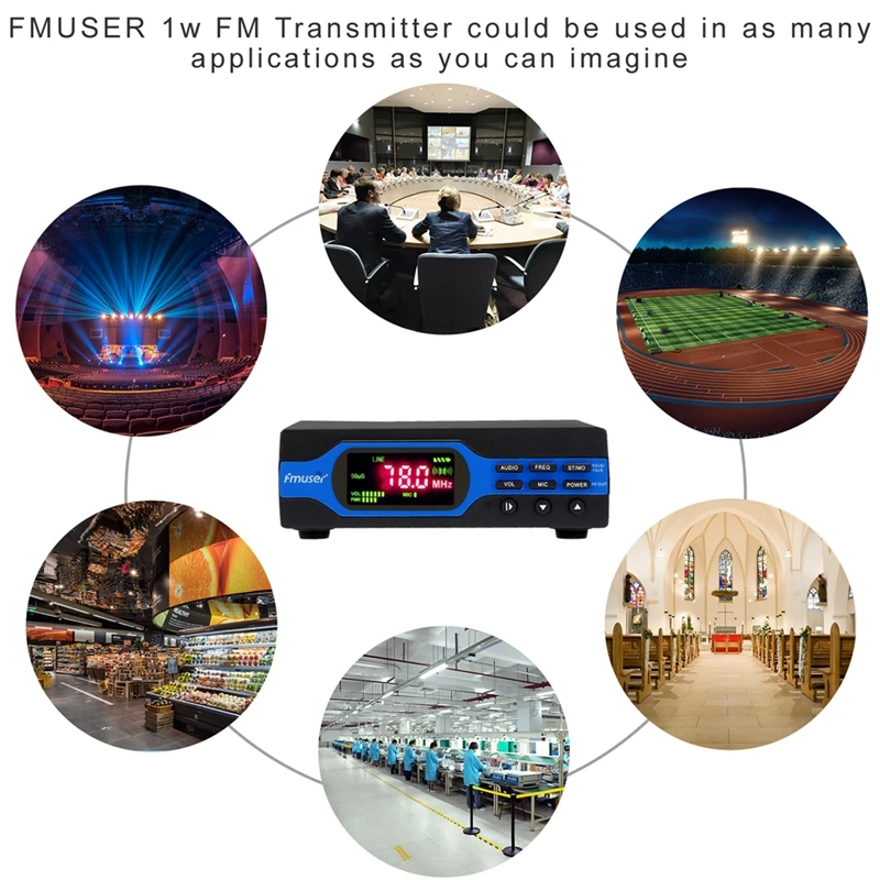 FMUSER FU-X01BK 1 Вт fm-радиопередатчик низкая мощность FM вещательный передатчик+ короткая антенна(8 г TF карта+ Bluetooth