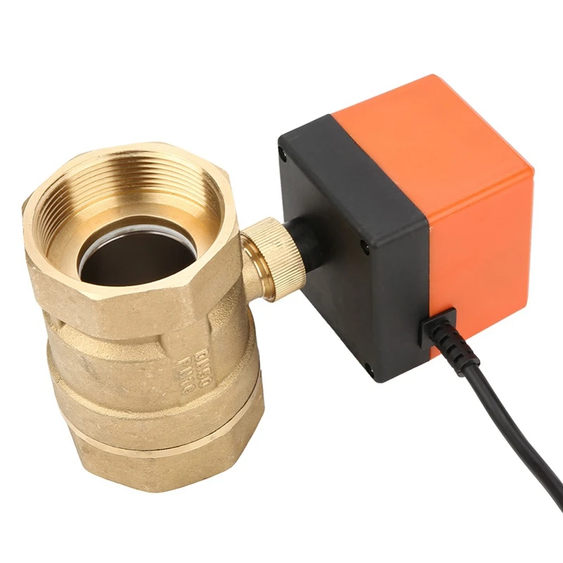 Промо-акция! Ac 220V G2 Dn50 2-полосная 3-жильный 2-точечный Управление латуневый