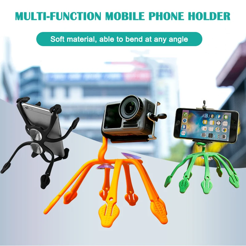 

2019 Universal Octopus Stand Tripod Mount Holder Compatible for iPhone Samsung Cell Phone Camera CSL88