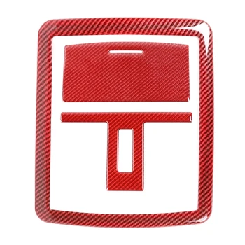 

for Dodge Challenger 2015-2020 Carbon Fiber Front Roof Reading Light Lamp Cover Trim Decor Frame Car Accessories 3PCS