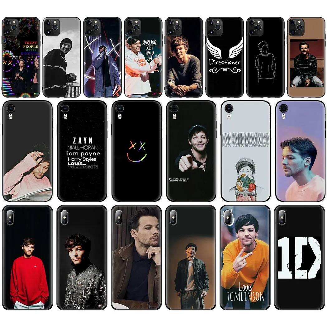 One Direction Louis Tomlinson Soft Silicon phone Case for iPhone 11Pro Max Xr Xs X 6 6S 7 8 Plus 5 5S SE Cover | Мобильные телефоны