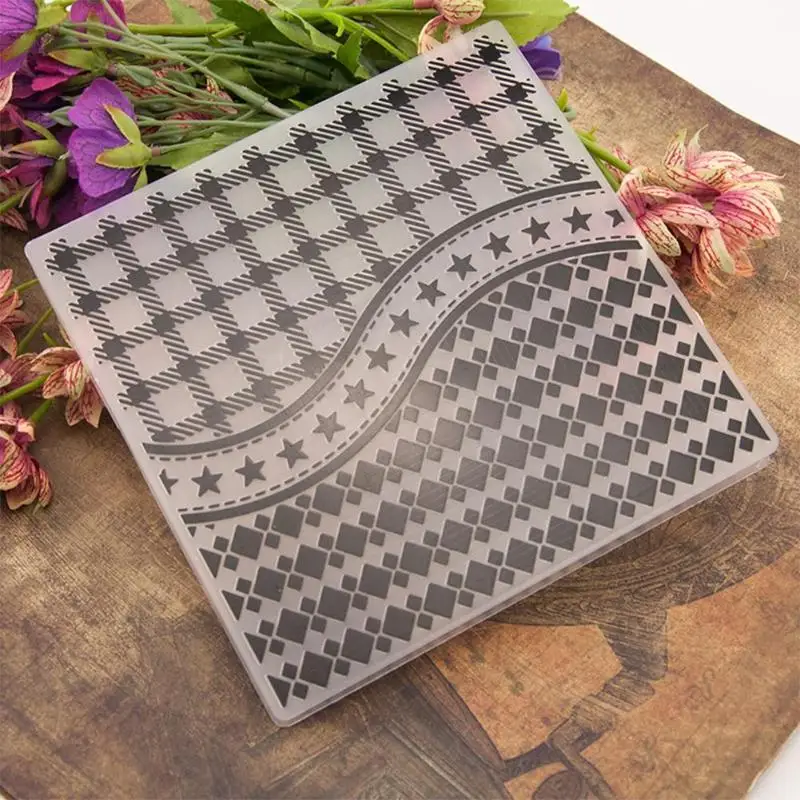 Die Stamp 18pcs DIY тиснение прозрачные штампы печать карты торт штампование режущая