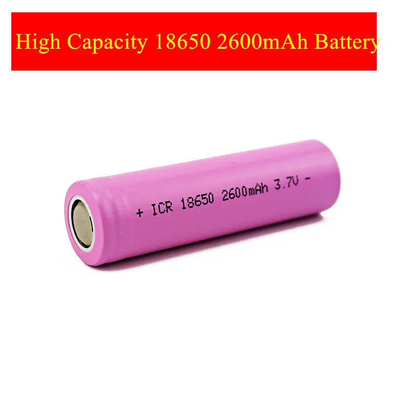 18650 аккумулятор 18650 2600mAh литий-ионный ICR18650 2600mAh 3,7 V перезаряжаемый аккумулятор 18650