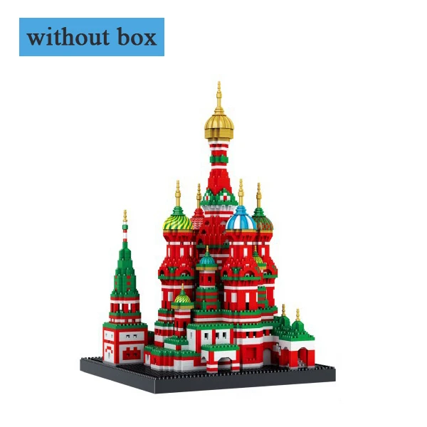 16066 without box Мини архитектурные блоки модель небольшие строительные кирпичи Balody игрушка из блоков diamond собор Совместимость город игрушки для детей, подарок - Цвет: 16066 without box