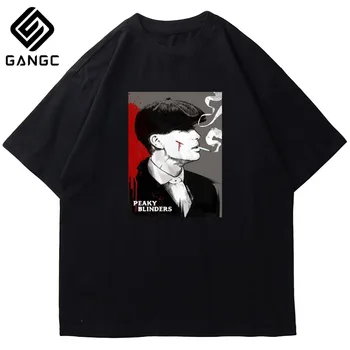 

Vintage Tee Peaky Blinder Peaky Blinders Mens Tshirt Summer Short Sleeve T shirt Fashion High Quality Cotton Streetwear Tshirt