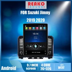Radio con GPS para coche, reproductor Multimedia con pantalla Tesla de 2019 pulgadas, 2 Din, navegador, Unidad Principal estéreo, Android, para Suzuki Jimny 2020 9,7