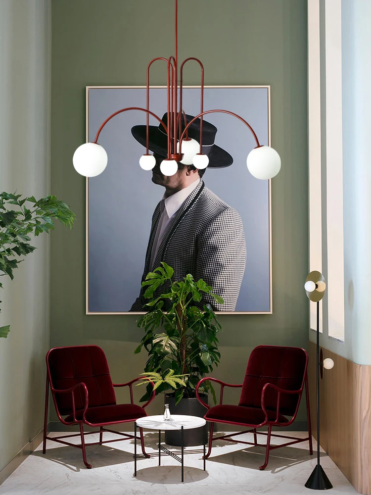 Nordic minimalist living room restaurant lamp creative personality study cafe clothing store art chandelier led chandelier,ceiling chandelier,led pendant light