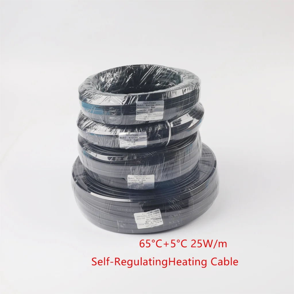 220V 230V 240V No need Controller Water-proof Self Regulating Heating Cable, Prevent Pipe Freeze Heat Trace System