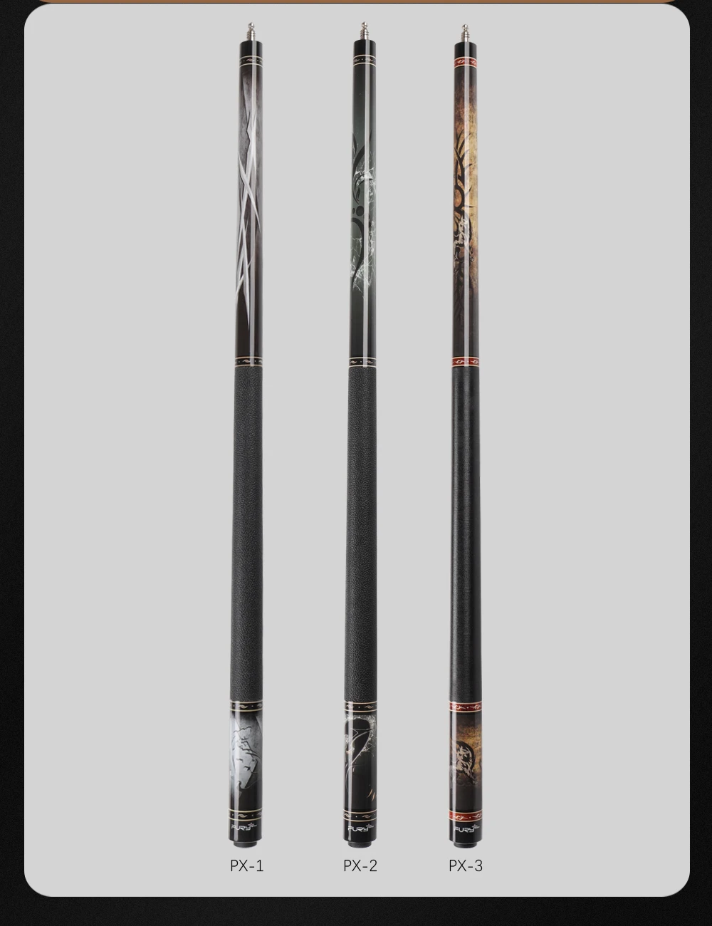Fury px pool cue virola xtc 11.75