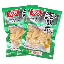 Youyou embebido pés de frango com pés de frango com sabor sansho 100g * 5 sacos chongqing especialidade pimenta em conserva pés de frango campus
