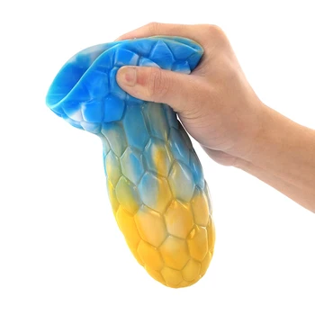 YOCY New Animal Dildo Silicone Anus Toy Fantasy Sextoy Golden Blue White Large Dragon Sucker Butt Plug Lesbian Masturbator Men 6