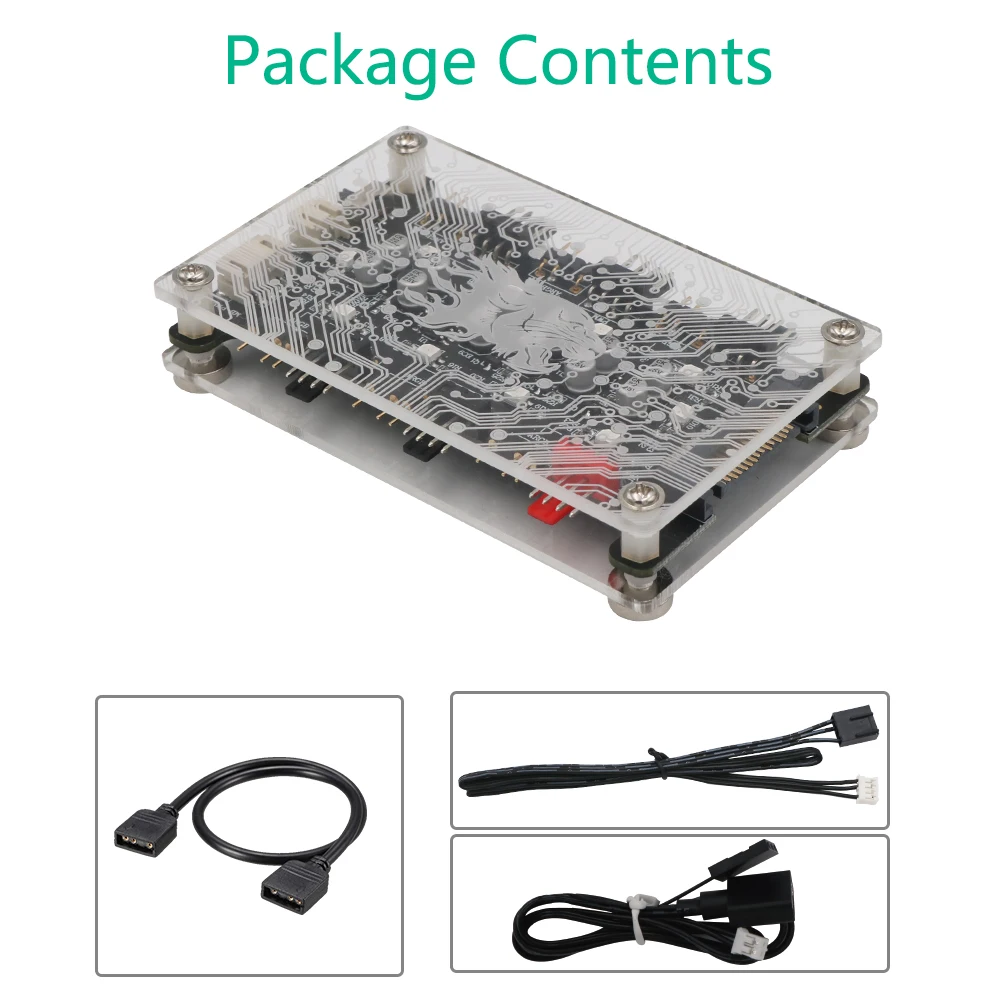 Tishric Newest Version 2 In 1 6ways Fan 5v Argb And 12v Pwm Dc Fan Hub